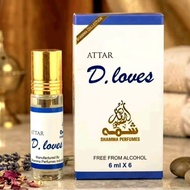 Attar D.Loves Roll On Non Alcohol 6ML For Unisex