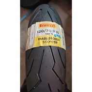Pirelli Diablo Rosso Scooter High Compound High Grip Tubeless Tyre 120/70-15 / 160/60-15 ( 1pcs ) JK