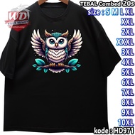OWL T-SHIRT BIG SIZE CODE HD971 JUMBO 2XL 3XL 4XL 5XL 6XL 7XL 8XL 9XL 10XL