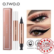 O.two.o 2 In 1 Stamp Liquid Eyeliner Long-lasting Waterproof Eyes Makeup L0t1