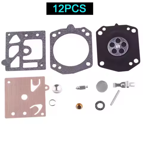 12pcs Stratton Walbro Echo Chainsaw Brush Cutter Carburetor Carb Repair Kit Gasket Diaphragm