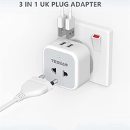 Multi Plug Power Adapter with USB C TESSAN Surge Protector Plugs Extension Socket Wall Charger Adapt