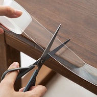 日本霜山 撕黏不留痕防水防污透明隱形防撞條(長3M/薄款)-3入