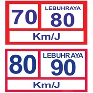 70/80 & 80/90 Speed Limit - Lorry Sticker Vehicle Sticker