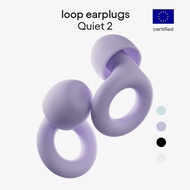 Loop Quiet 2- Noise Reducing Earplugs (-24dB) for Focus, Study, Noise Sensitivity Travel & Sleep - S