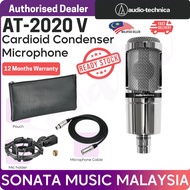 AUDIO TECHNICA AT2020V CARDIOD CONDENSER MIC LIMITED EDITION REFLECTIVE SILVER FINISH Package B AT-2