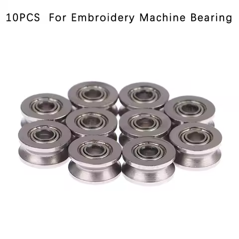 10Pcs V624zz 4x13x6mm V Groove Sealed Ball Bearing Guide Track Roller Bearing V624 Embroidery Machin