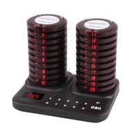 Wireless Restaurant Pager Calling System Coaster Buzzer For Food Court Food Truck Cafe Shop