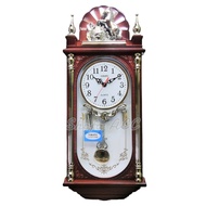 Jam Dinding Bandul Sakana 329 Bunyi Musik Melodi Lonceng Per Jam Model Kuda