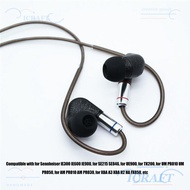 CRAFTMX MMCX to 3.5mm Earphone Cable, Low Noise 120cm/3.9ft Earbuds Upgrade Wire, Flexible 3.5mm Plu