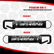 PSALM 46:1 KEYCHAIN / KEYHOLDER / KEYLACE (SOLD PER PIECE【ThaijutsuStickers】