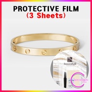 Care Protection Film (5 sheets) For Cartier Love Bracelet (3-size) Scratch & Anti-pollution Films / 