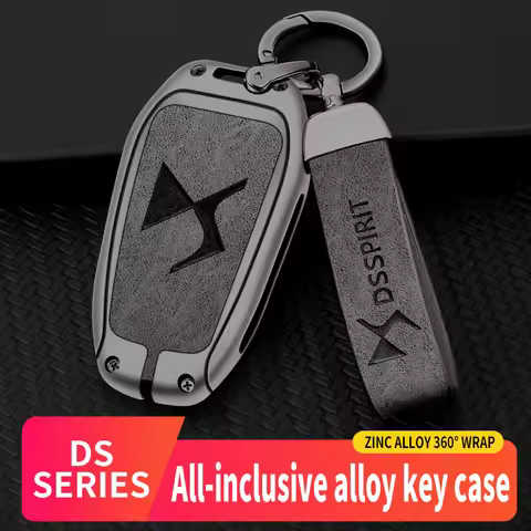 Zinc Alloy Car Key Case Cover Shell for DS DS7 DS5 DS6 DS9 New Energy DS4 Dias Protective Key Chain 