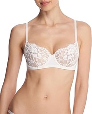 Women's Plush Romance Balconette Underwire, Ivory, White, 32DDD