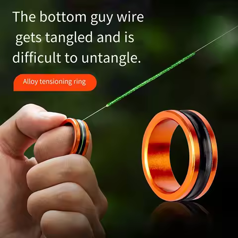 1pc/2pcs Alloy cable ring Fast line cutting Anti-slip Protect hands/fishing reel Tighten the leader 