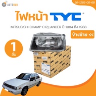 TYC ไฟหน้า MITSUBISHI CHAMP C12 LANCER ปี 1984-1988 (20-1284-05-6B20-1285-05-6B) (1 ชิ้น) | AUTOHUB