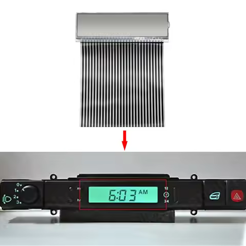 LCD Display for Jaguar XJ6 XJ8 X300 XJR 1995-1998 Instrument Cluster Digital Clock Display LCD Scree
