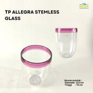 TUPPERWARE ALLEGRA STEMLESS GLASS | Glass cup/