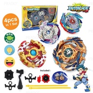 4PCS Beyblade case bey box Burst Set With Spinning Tops Battle Plate Toy Set Launcher Stadium Metal Fight Hand Spinner Metal Toys