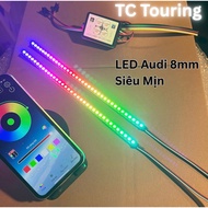 Small size 8mm Audi LED, super smooth, adjustable App, color changing circuit Audi LED LAMP 12V, Aud
