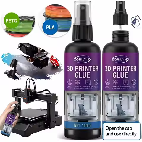 100ml 3D Printer Glue Spray Anti Warping Heated Bed Adhesion Promoter Release Agent for PLA ABS PETG