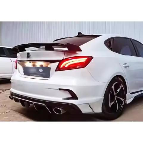 GT Style Rear Trunk Spoiler, Universal Fixed Wind Tail Fin Wing for E46 E90 F10 F30 Sedans
