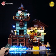 Fish House Compatible Lego Lighting Cabin Lighting Remote Control Bucket Street View Building Block 