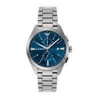 Emporio Armani Blue Dial Silver Stainless Steel Strap Men Watch AR11541