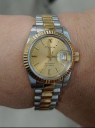 CYMA司馬，Automatic 自动，女裝ladies 全鋼，Swiss made ,25mm 直 径diameter ，15.50cm length, working conditions