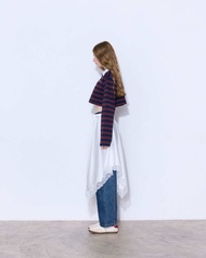 Replay Stripe Polo ( Brown/ Navy)