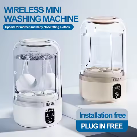 Portable Washing Machine Small Washing Machine Portable Deep Clean Laundry Tool Clothes Cleaner For 