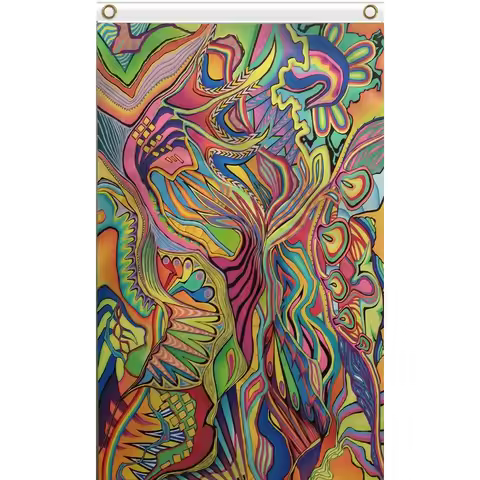 2X3FT Abstract drawings in Russian BANNER CUSTOM SIZE 90X150CM ART FLAG