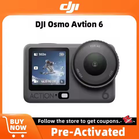 DJI Osmo Action 6 Camera All-New 1/1.1-Inch Square Sensor Action Camera Ultra-HD 8K Video Ultra-HD 8