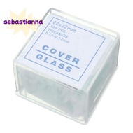 100pcs Transparent Slides Coverslips Coverslides 22x22mm For Microscope