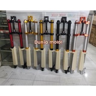 Up Side Down USd Klx 150 D tracker SCARLET full CNC anti-rust bamboo steering size 45x900mm - Klx Fr