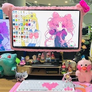 hello kitty可爱卡通电脑台式笔记本14-32寸防尘罩显示器保护套2609016 Hello Kitty Cute Cartoon Computer Desktop Laptop 14-32i