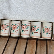 [NEW] Set of 5 tam Thai cups 6x9cm