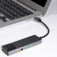{PIN} Sound Card USB Fiber Optic SPDIF Sound Card Computer External Multifunction Sound Card Support
