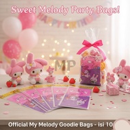 Plastic Bag/ OPP Bag Melody birthday glass bag size 18x35cm, 22x40cm