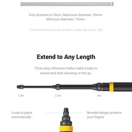 New Insta360 Carbon Fiber 3M 3Meters Extended Edition Invisible Selfie Stick For Insta 360 ONE X2 /ONE R /ONE X Accessories