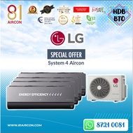 81Aircon【LG】R32 ARTCOOL Plus Series - System 4 ( 5 Ticks ) Wifi Built-In