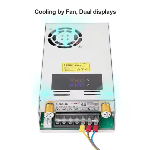 600W Dual Digital DC Adjustable Switching Power Supply AC-DC Converter 100V 6A 120V 5A 150V 4A 200V 