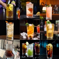 Tall hiball glass cup, heat-resistant glass cup suitable for drinking soda, juice, alcoholic drinks