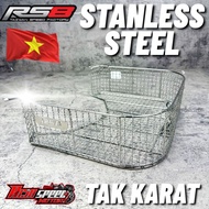 STAINLESS STEEL BAKUL LC135 V8 / Y15ZR/ LC135 V1 RS8 BAKUL STAINLESS STEEL Y15ZR SILVER/ BASKET Y15Z