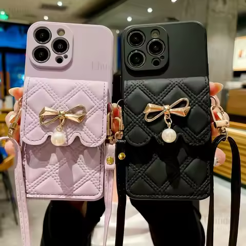 Strap Wallet Card Slot Case for Motorola Moto Edge 70 Fusion 60 50 G85 G56 G35 G67 G86 G96 Crossbody