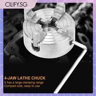 [Cilify.sg] Z011A 4 Jaws Lathe Chuck High Carbon Steel Mini Drill Chuck for Lathe Machine