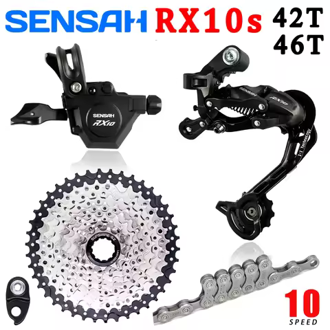 SENSAH RX10 Transmision 1x10 Speed Bike MTB Shifter Derailleurs 42T 46T 10V K7 Cassette Bicycle Grou