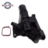 WOLFIGO Engine Coolant Water Outlet For Ford Focus Escape Fusion Transit Connect Mercury Mariner Mil