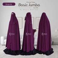 JUMBO BASIC PLAIN KHIMAR (WITHOUT VEIL) BY KHAYRA MUSLIMAH