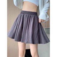 TW Summer Thin Loose Short Sports Pants a-Line Shape Covering Flesh Short Skirt Slimmer Look High Wa